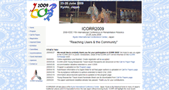 Desktop Screenshot of icorr2009.org